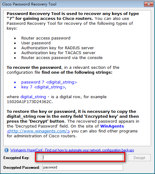 Cisco Password Recovery tool(Cisco鿴)