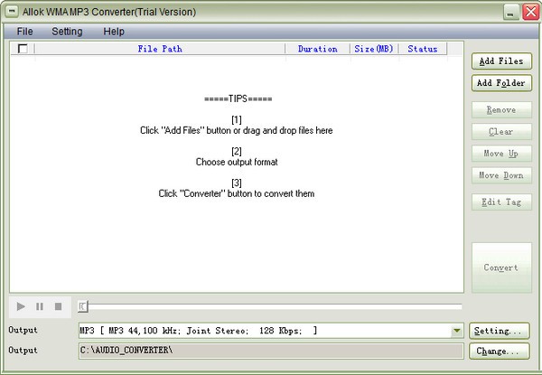 Allok WMA MP3 Converter(Ƶת)