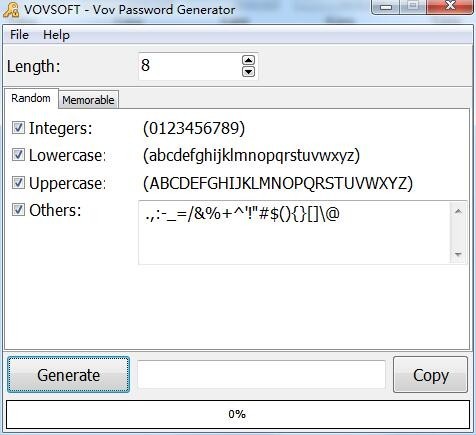 Vov Password Generator()