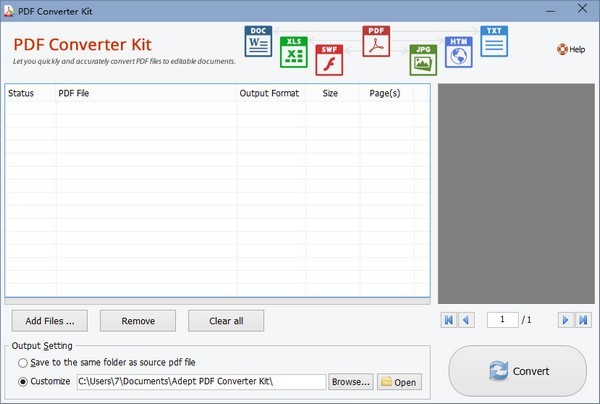 Adept PDF Converter Kit(PDFת)