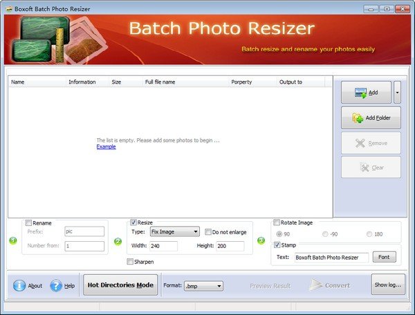 Boxoft Batch Photo Resizer(ͼ)