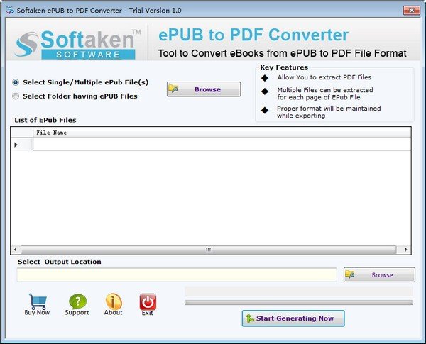 Softaken ePUB to PDF Converter(ePUBתPDF)
