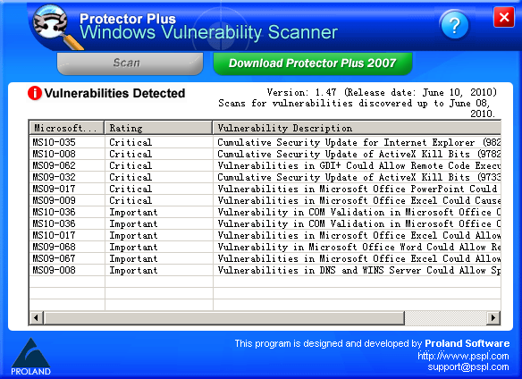 Windows Vulnerability Scanner (ϵͳ©ɨ蹤)
