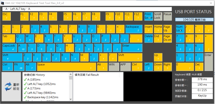 ̼(DAS G2 104/105 Keyboard Test Tool)