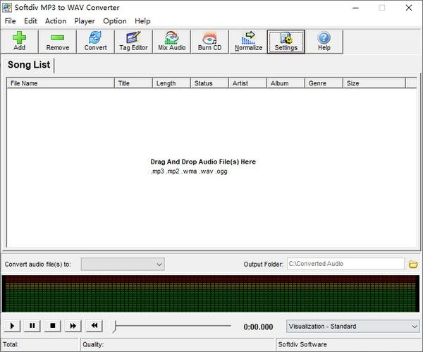 Softdiv MP3 to WAV Converter(MP3תWAVת)