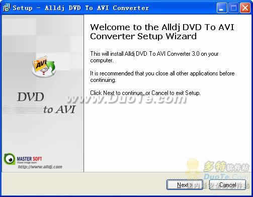 Alldj DVD To AVI converter