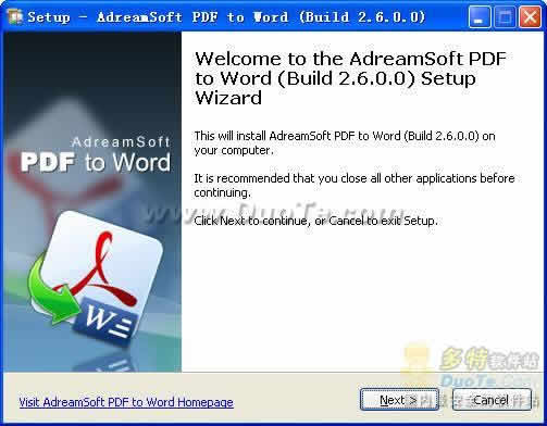 AdreamSoft PDF to Word