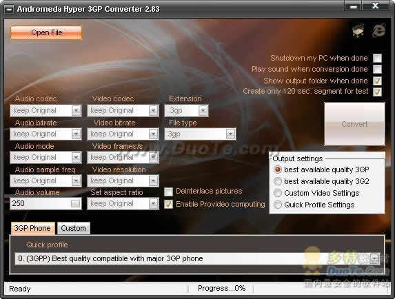 Andromeda Hyper 3GP Converter