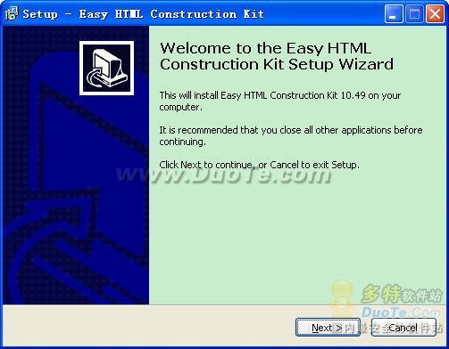 Easy HTML Construction Kit