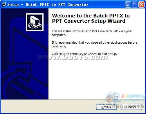 Batch PPTX TO PPT Converter