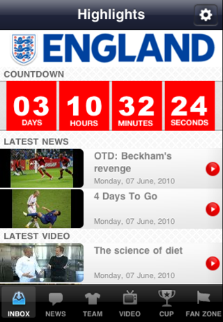 The Official England App