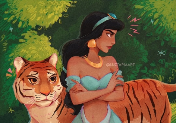 绘师创作“厌世版迪士尼公主”：童话终究只是童话！