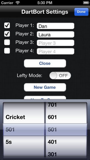 DartBort Scorer