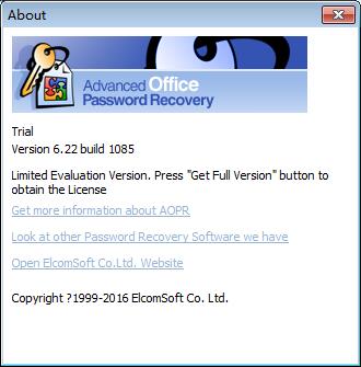 Advanced Office Password Recovery