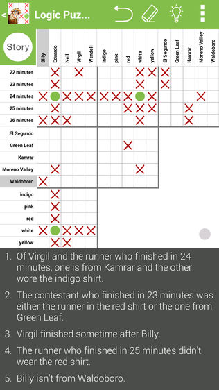 Logic Grid Puzzlesͼ0