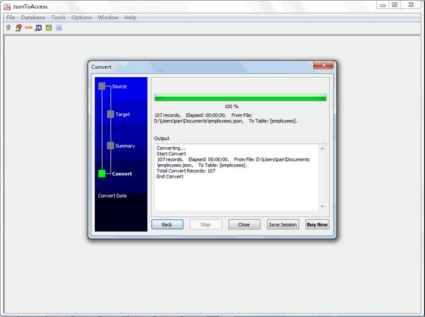 JsonToAccess(JsonתAccess)