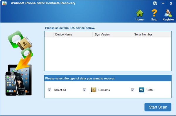 iPubsoft iPhone SMS+Contacts recovery