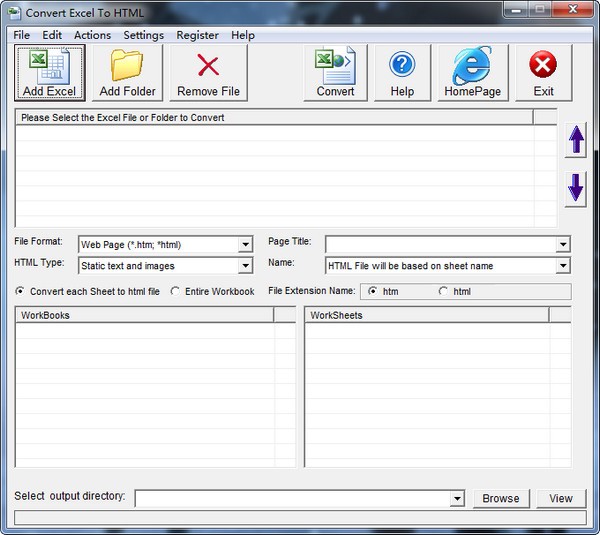 Convert Excel to HTML(ExcelתHTML)