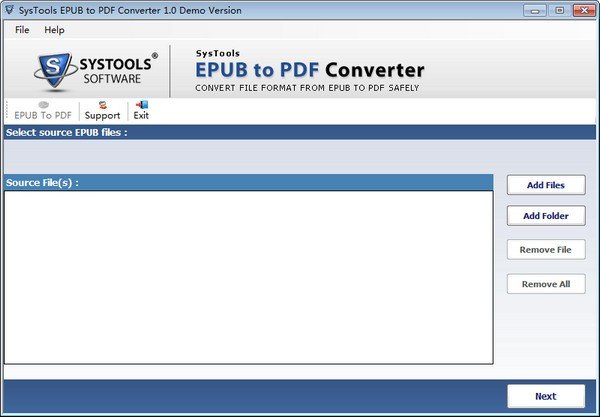 SysTools EPUB to PDF Converter(EPUB转PDF软件)