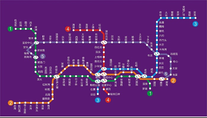 深圳地铁线路图2021年图片
