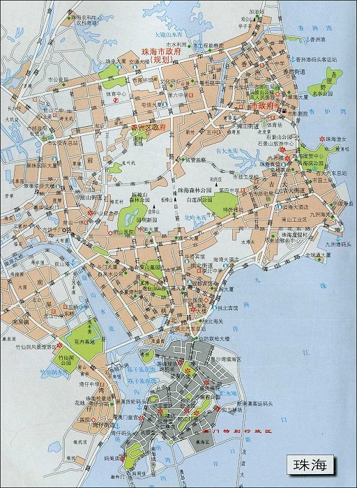 珠海市区地图全图大图