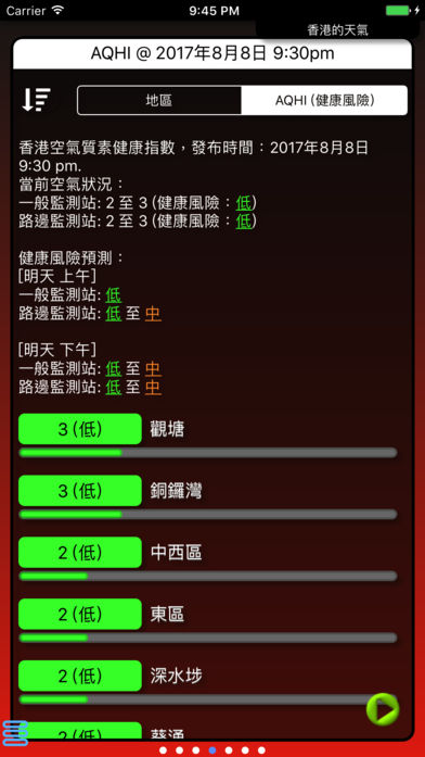 香港天气临近预报