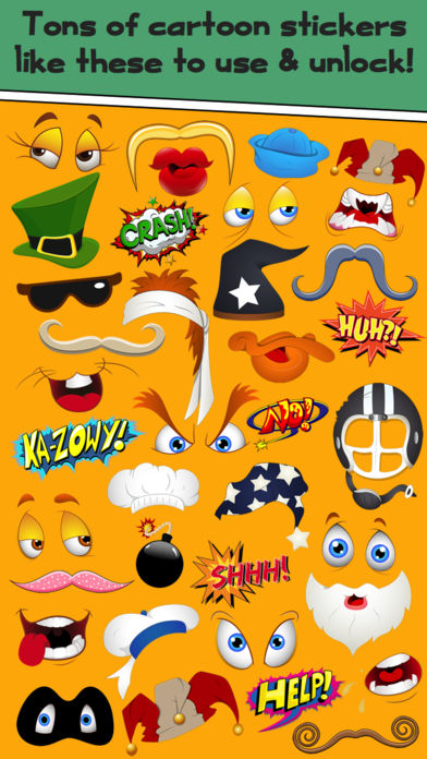 Funny Cartoon Face Photo Booth
