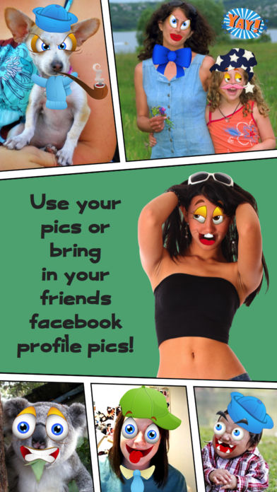 Funny Cartoon Face Photo Booth