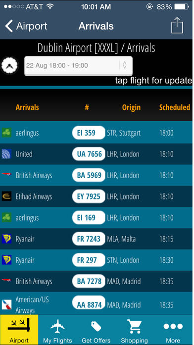 Dublin Flight Information