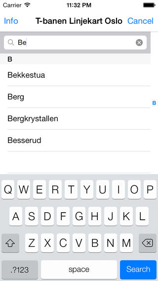 T-banen Linjekart Oslo
