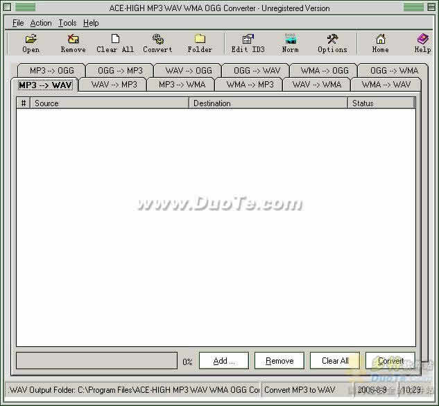ACE HIGH MP3 WAV WMA OGG Converter(Ƶת)