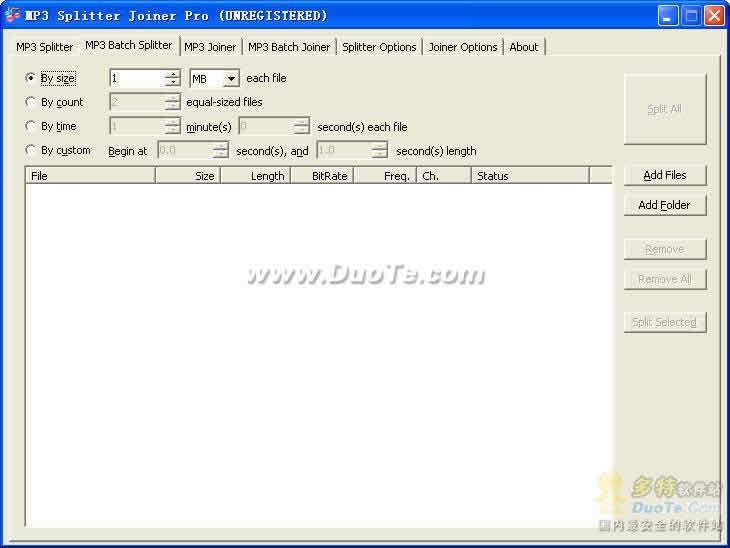 HiFi MP3 Splitter Joiner