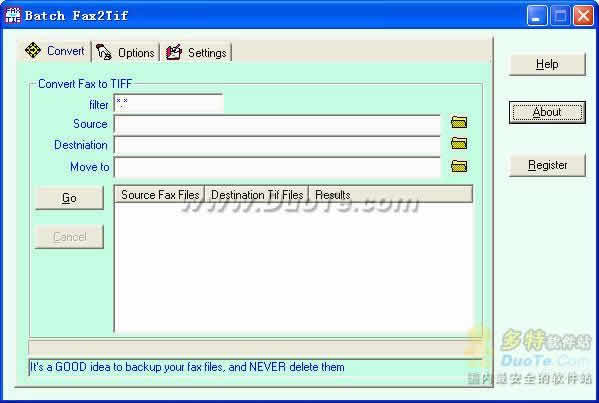 Batch fax2tif