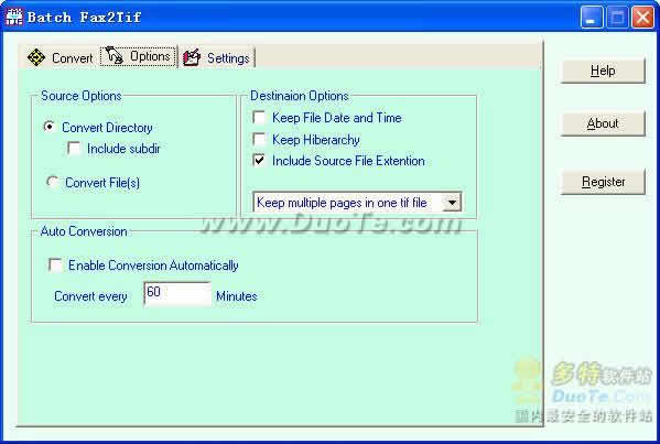 Batch fax2tif