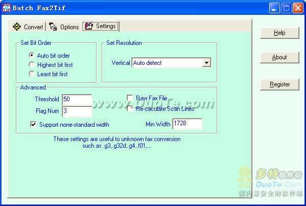 Batch fax2tif