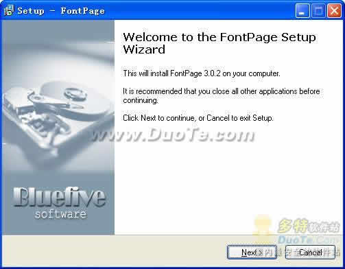 FontPage