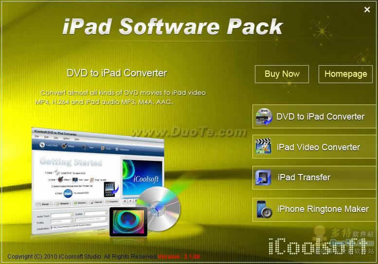 iCoolsoft iPad Software Pack