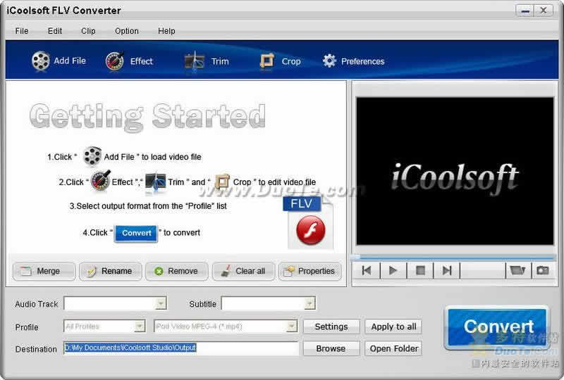 iCoolsoft FLV Converter
