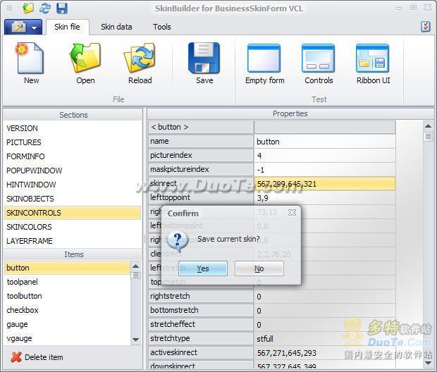 BusinessSkinForm VCL for D6