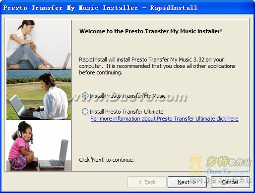 Presto Transfer My Music