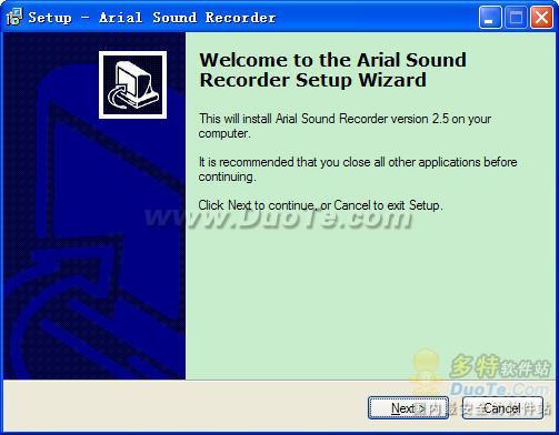 Arial Sound Recorder