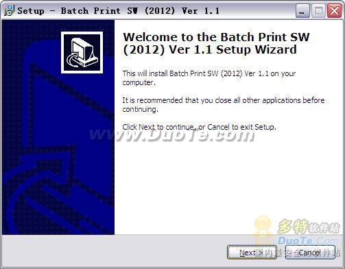 Batch Print SW 2012