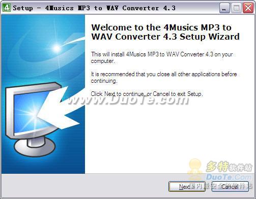 4Musics MP3 to WAV Converter