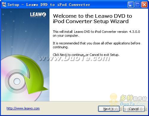 Leawo DVD to iPod Converter