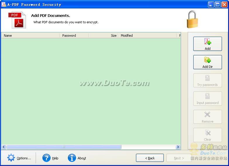 A-PDF Password Security
