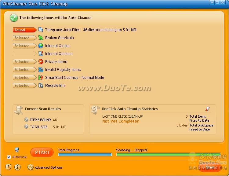 WinCleaner OneClick CleanUp