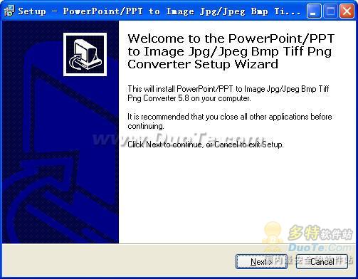 PowerPoint/PPT to Image Jpg/Jpeg Bmp Tiff Png Converter V5.8