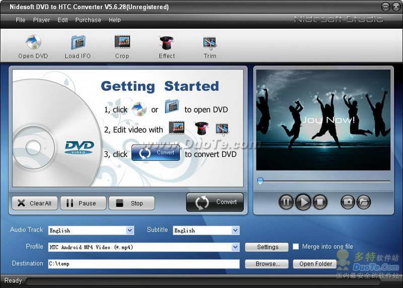 Nidesoft DVD to HTC Converter