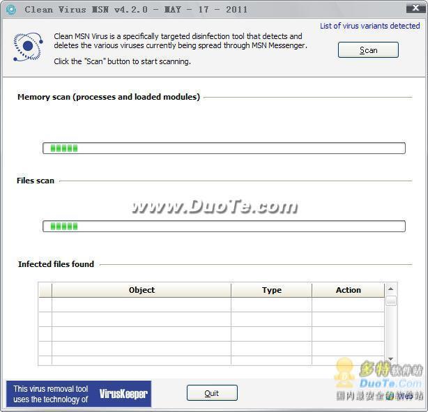 Clean Virus MSN