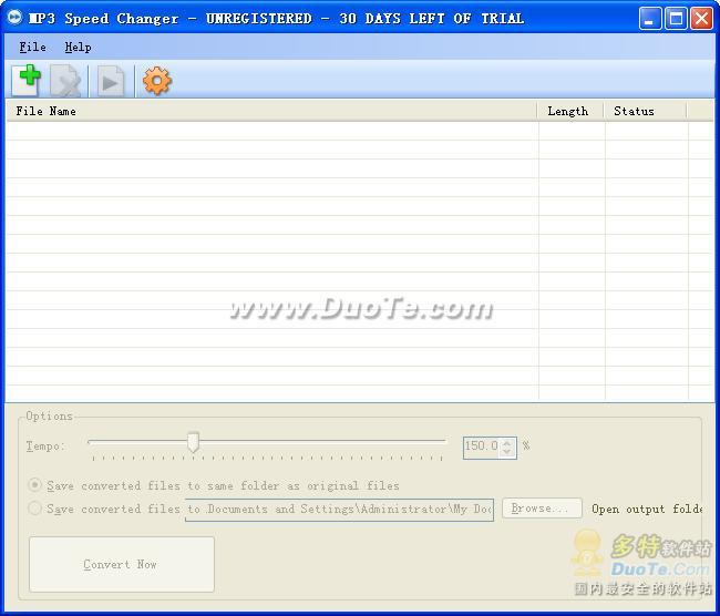 MP3 Speed Changer